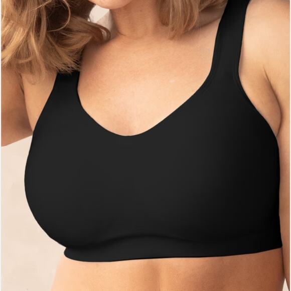 NEW Truekind Daily Comfort Wireless Shaper Seamless Bra - Black (Plus Size 3X) - Picture 1 of 13